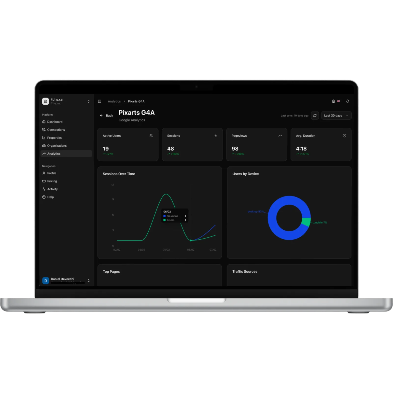 Quickfy dashboard
